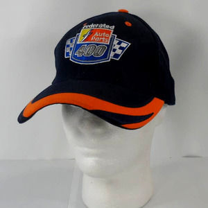 Federated Auto Parts 400 NASCAR Event Staff Embroidered Strap Back Cap Hat Black